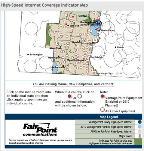Fairpoint coverage map