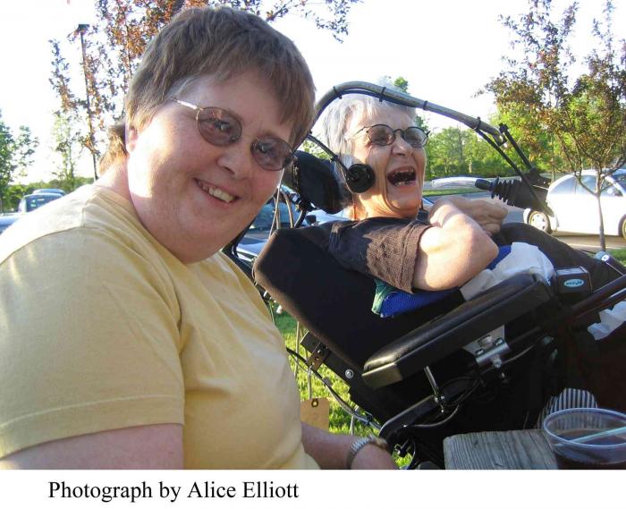 Diana and Kathy on the move