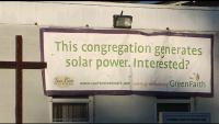 Church solar power billboard