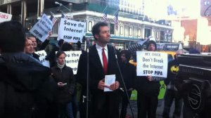 SOPA protests in NY